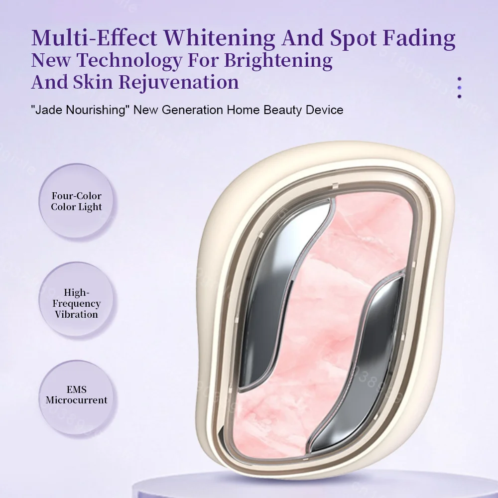 Ems Microcurrent Facial Device 4-Color Led Light Therapy Vibration for Skin Lifting Rejuvenation Skin Firming Face Beauty Device