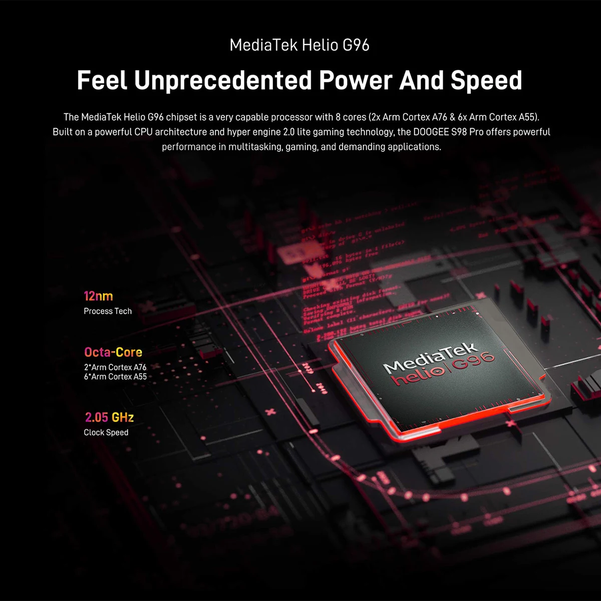 DOOGEE S98 Pro Rugged Phone 8GB+256GB 6.3