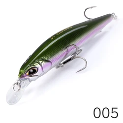 Enhanced Minnow Fishing Lures - Artificial Wobblers Hard Bait Jerkbait for Optimal Depth Fishing (005)