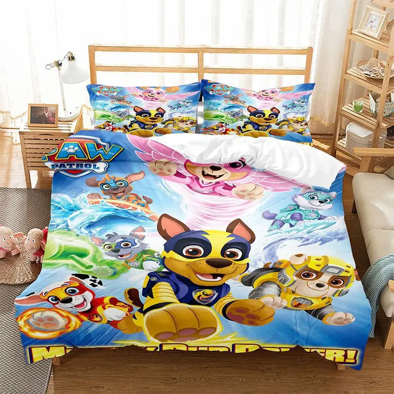 thumbnail image 1 of Funda de edredón de la Patrulla Canina, funda de edredón de dibujos animados de Anime, ropa de cama para perros, funda de edredón con estampado Digital 3D, ropa de cama, regalo de Navidad, 1 of 5