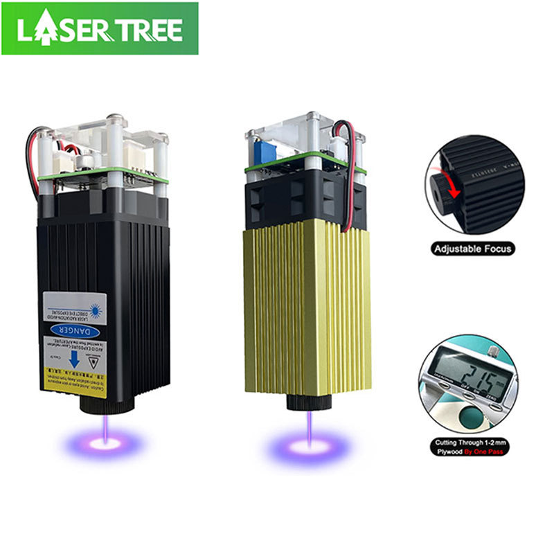 LASER TREE 20W Laser Module 450nm 40W TTL Blue Light Laser Engraver Head for Laser Engraving Cutting Machine Wood Working Tools