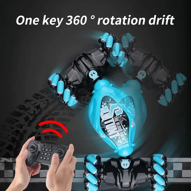 2022 New 4WD 1:16 Stunt RC Car With LED Light Gesture Induction Deformation Twist Climbing Radio Controlled Car Electronic Toys 3