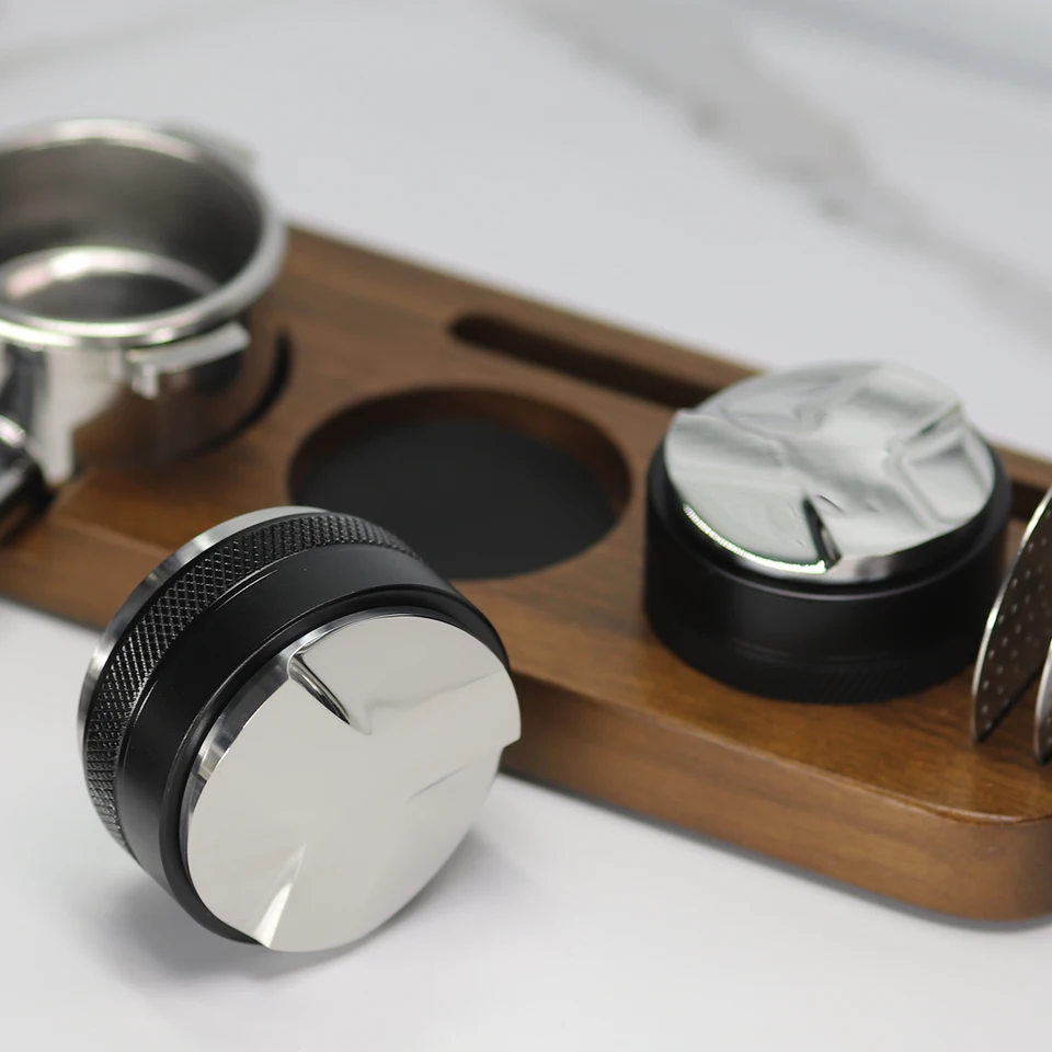 Distributore E Livellatore Caffè 58 Mm | Base In Acciaio Inox 304 | Altezza Regolabile | Utensile Barista Per Espresso