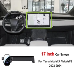 Tesla Car Screen Phone Holder Mount - Premium Dashboard Accessory (17 inch)