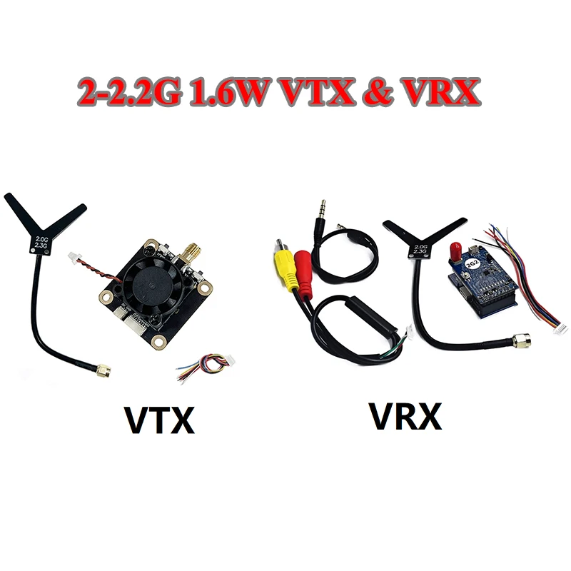 Kit VTX VRX 2.2G 1.6W FPV pour Drone - Émetteur et Récepteur Vidéo