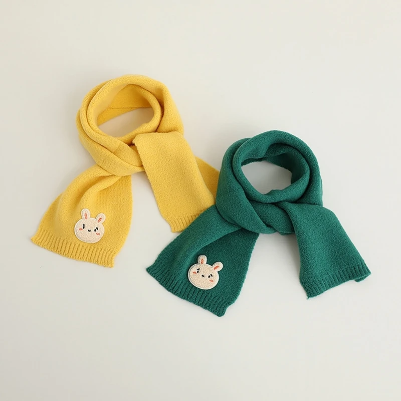 Winter Warm Scarves Children Cartoon Scarf Soft Thicken Neck Cover Neckerchief Outdoor Windproof Scarf for Kids Boy Girl 0