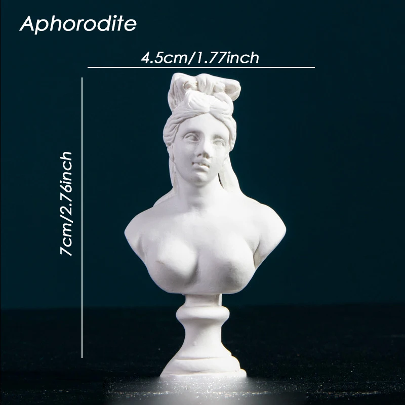 1 ピース北欧彫刻ギリシャ神話石膏像デビッド樹脂フィギュア肖像バスト