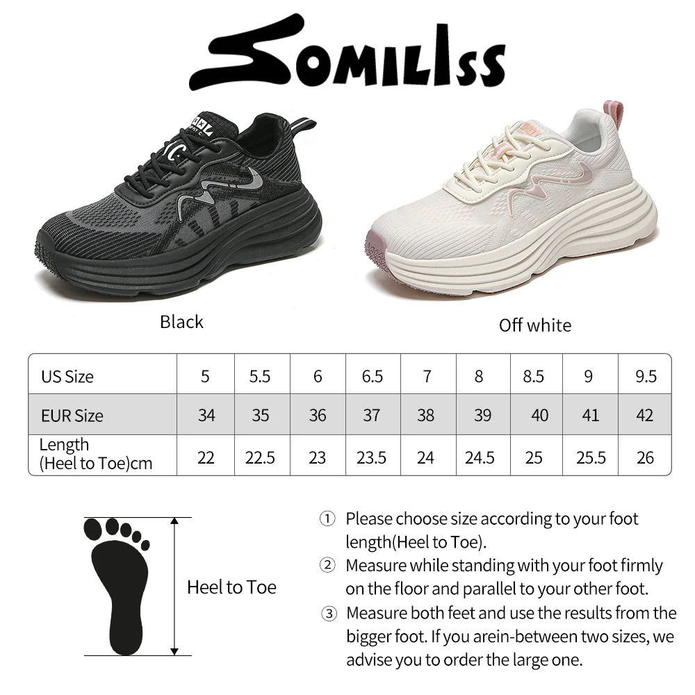 SOMILISS Sneaker for Women Spring Summer Breatheable Mesh Lace Up Fashion Casual Non Slip Walking Running Shoes for Women
