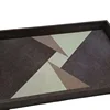 Leather Storage Tray Metal Bedroom Decorative Cosmetics Desktop Makeup Organizer Organize Perfume Lipstick Dressing Table Rack 6