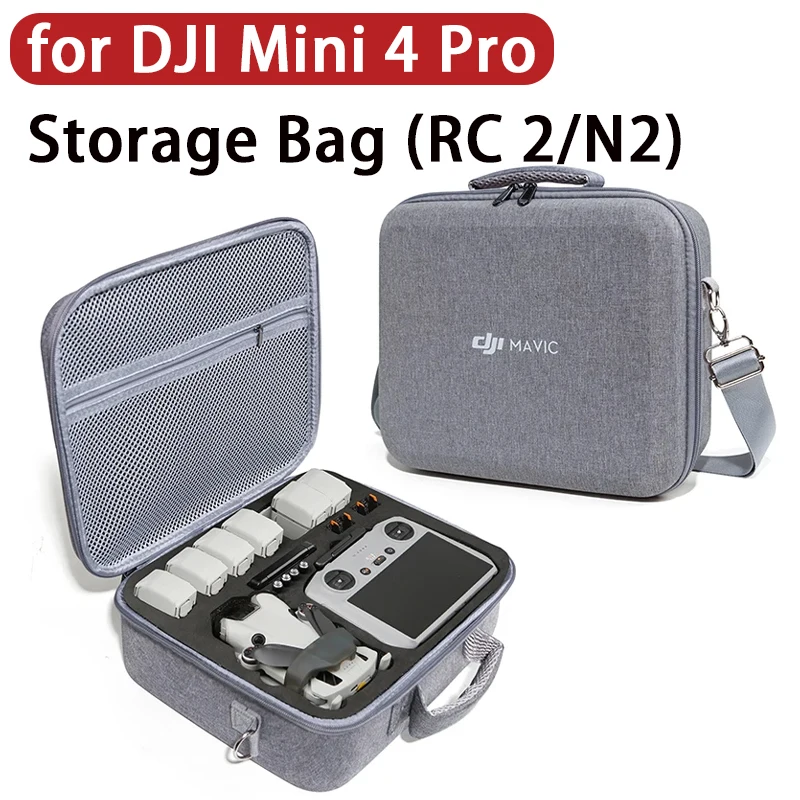 Drone storage bag for Dji Mini 4 Pro large size carrying case hard shell portable travel