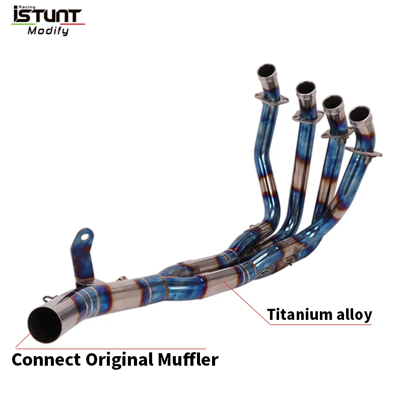 Motorcycle Exhaust Titanium alloy Front Pipe Motorcross Escape Moto Modified Slip on For Kawasaki Z900RS Z900 RS 2017-2020 - Image 5