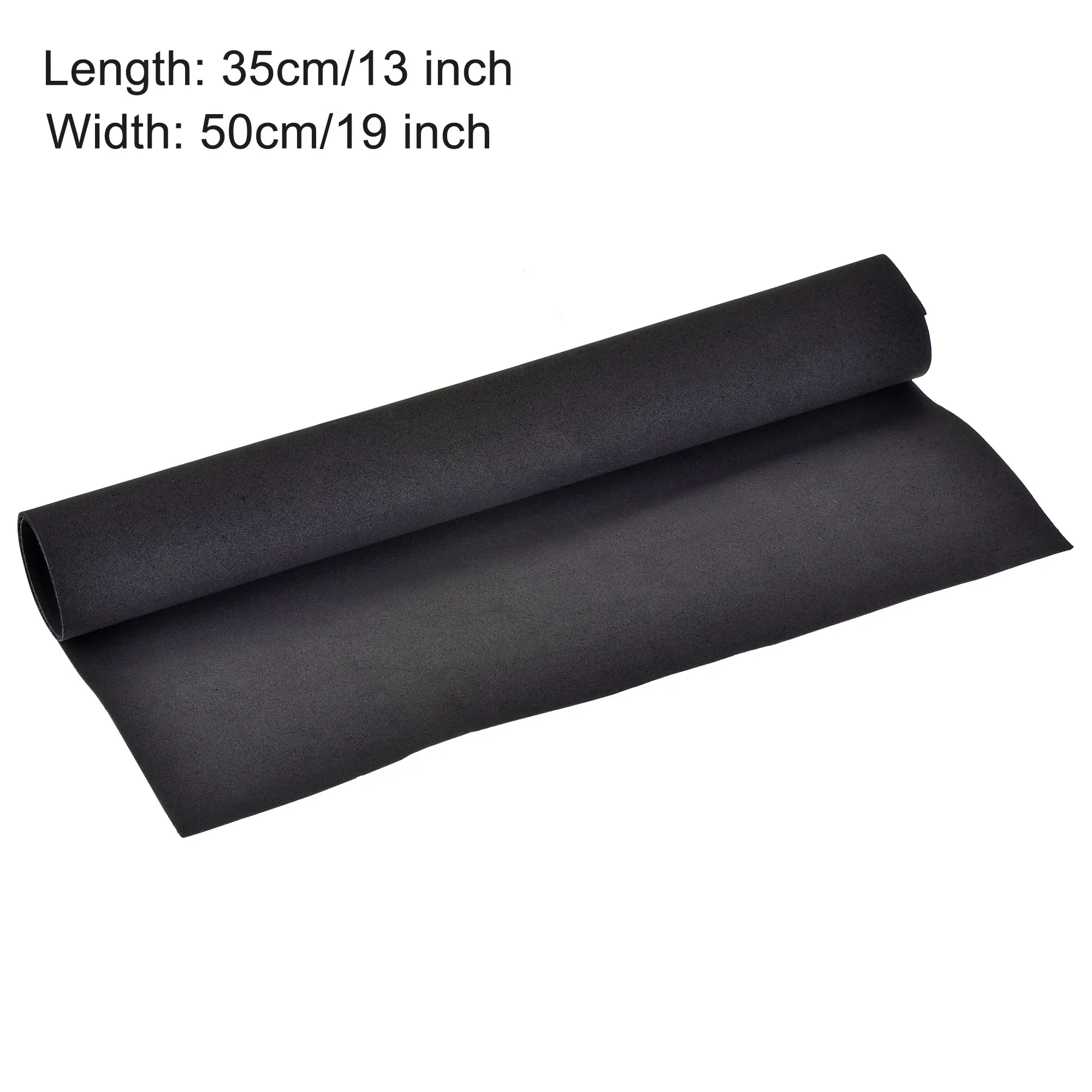 Uxcell 1pcs 1/2/3mm Thickness Black EVA Foam Sheets Roll Sound