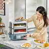 Midea 14.8L Steamer Visible Electric Food Steamer 220V 2000W Stainless Steel Multicooker Steaming and Stewing Pot Steamer Cooker 4