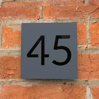 ป้ายเลขที่บ้านอะคริลิคแบบกำหนดเอง ป้ายที่อยู่บ้าน ป้ายถนน ตัวอักษร 3 มิติ ป้ายดิจิตอล ป้ายชื่อบ้าน ป้ายตกแต่งบ้าน ป้ายขนาดใหญ่ 4