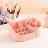 Rotating Pencil Organizer Large Capacity Round Desktop Storage Holder with 6 Compartments 360° Turntable Lipastick Organizer 5