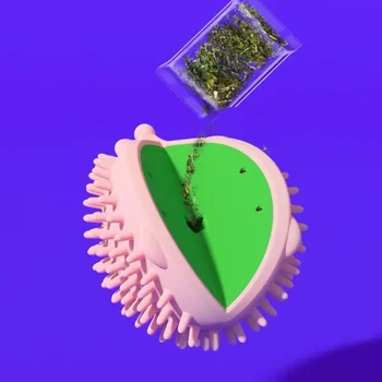 Cat Self Groomer With Catnip Soft Cat Wall Corner Massage Cat Comb Brush Rubs The Face With A Tickling Comb Pet Grooming Tools 5