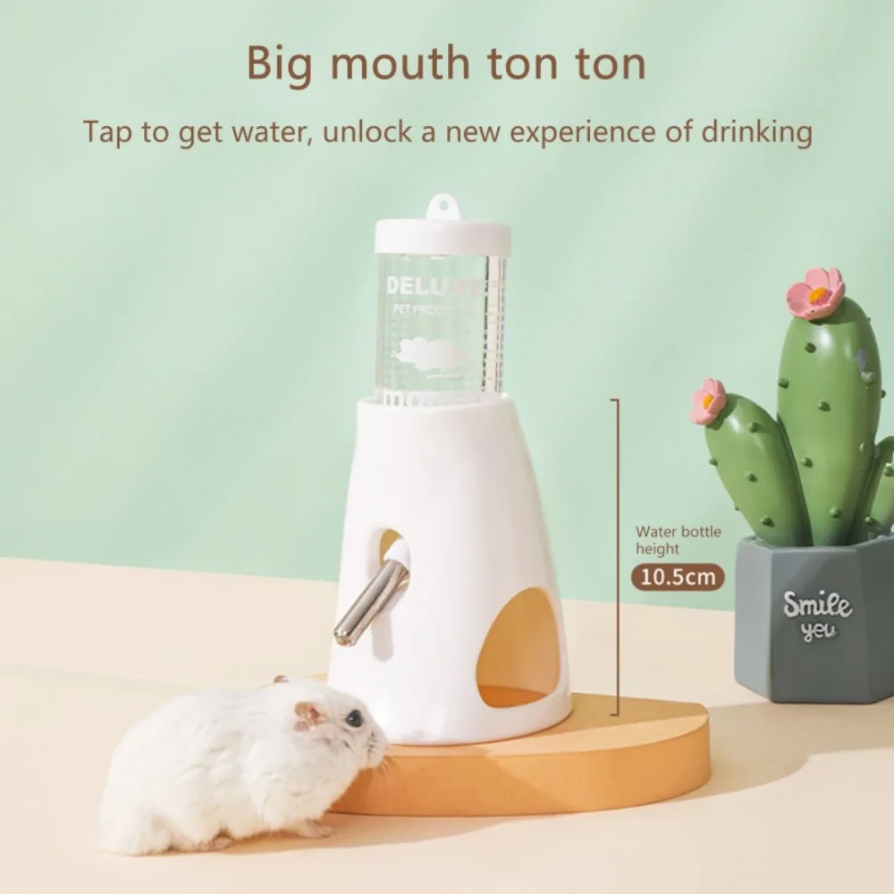 Title 3, Small Animal Plastic Water Bottle with Stand Ho...