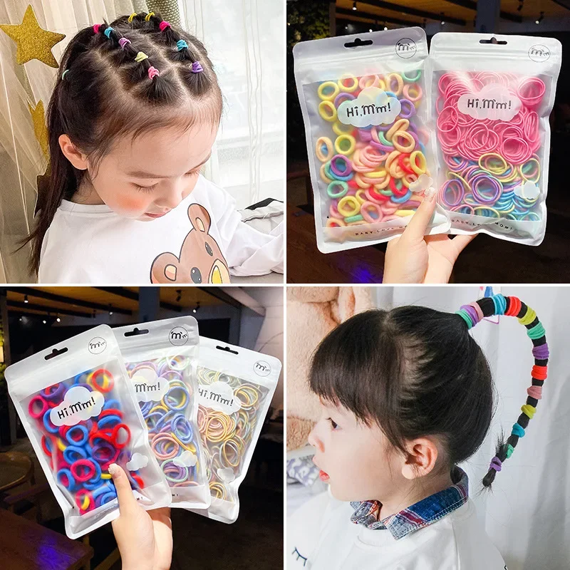 100 Pz Accessori Per Capelli Ragazze Elastique Cheveux Fille Bambini Lacos De Cabelo Infantil Cravatte Fascia Fille Elastico Bandes Coreane