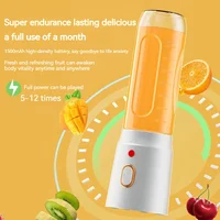 Portable Wireless Blender Electric Fruit Juicer Machine For Orange Ice Crushing 10 Blades Auxiliary Food Machine 1500mA Mixer 2