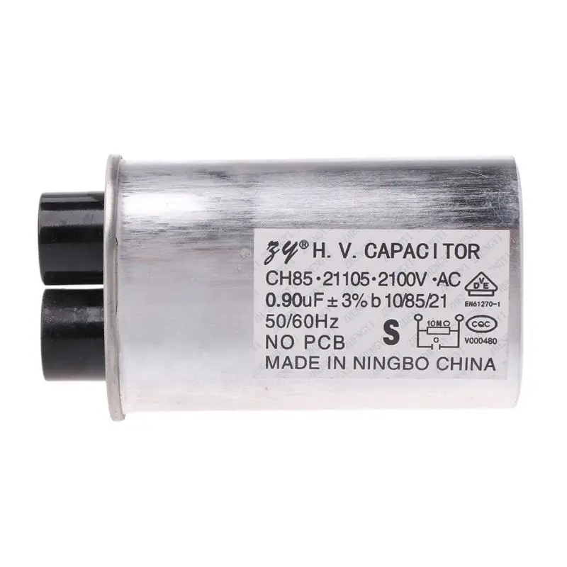 R2JD AC 2100V Microwave Oven High Voltage HV Capacitor 0.90μF Replacement Universal