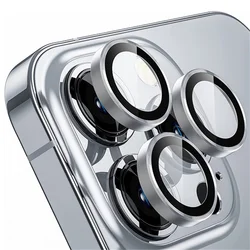 Premium Metal Camera Lens Protector - Durable Glass Shield for 17 Pro Max(3PCS) (Silver)