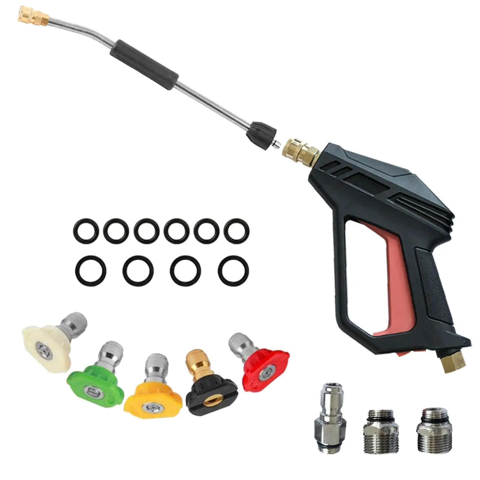 

4000PSI Pressure Washer Sprayer Universal 5 Nozzle Tips 40cm wands 3/8 Quick