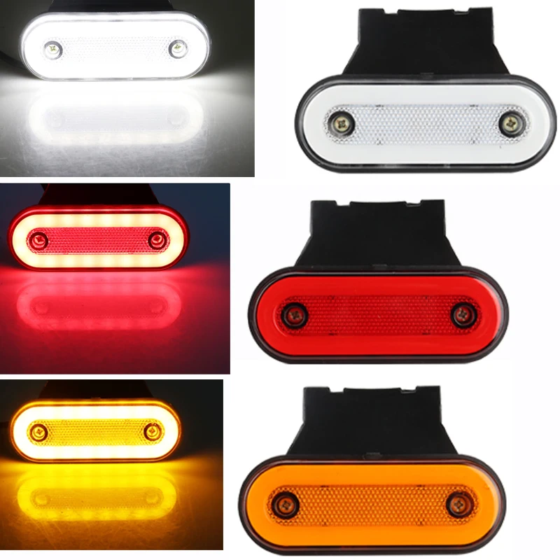 1pcs24VTruckSidemarkerlightbracketRearclearanceLampforHeavy