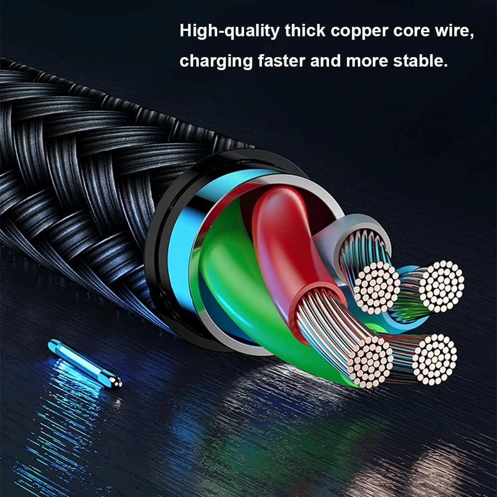 Universal 3-in-1 Fast Charging USB Cable - 2.4A Max