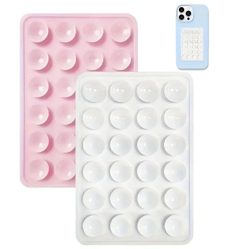 Silicone Suction Phone Holder Mat Anti-Slip Square Wall Stand