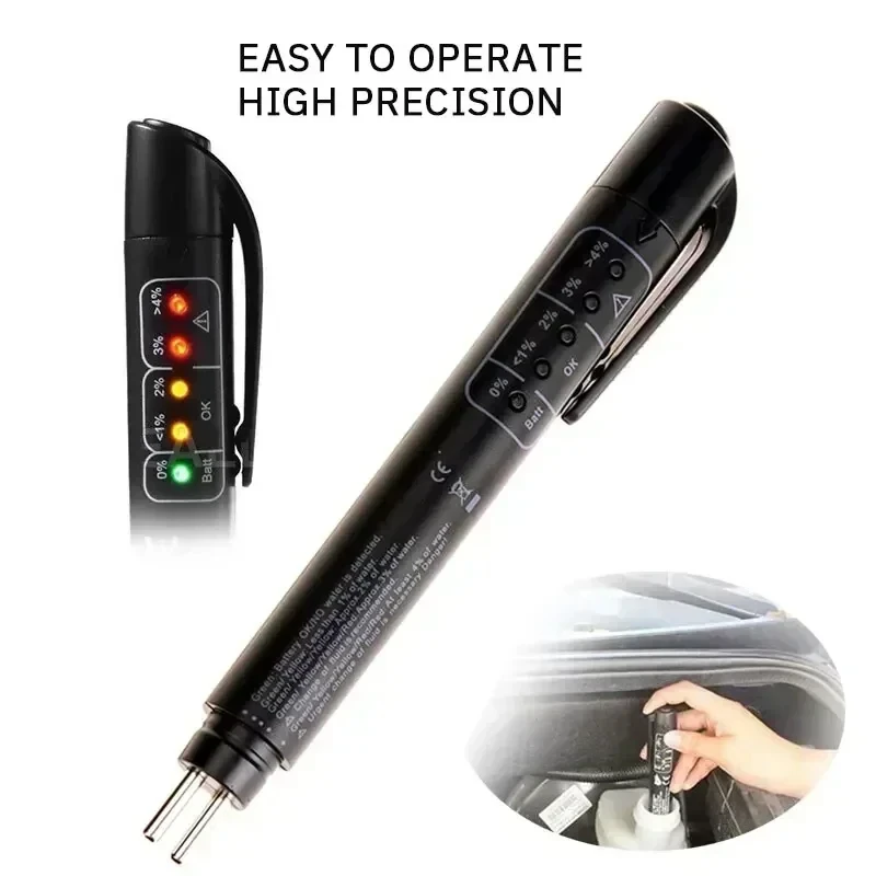 Accurate Oil Quality Check Pen Universal Brake Fluid Tester Vehicle Auto Automotive Testing Tool Car Brake Liquid Digital Tester 6