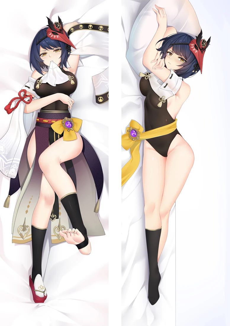 

2WAY Game Genshin Impact Kujo Sara Pillow Case Anime Dakimakura Bedroom Bedding Cosplay Pillow Cover Hugging Body Cushion Cover