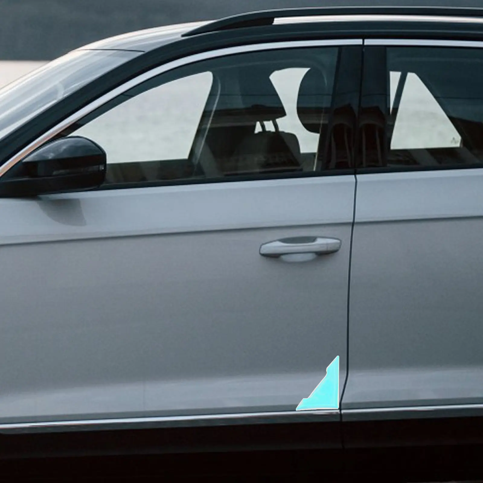 4개 야광 자동차 도어 코너 보호대 애완동물 소재 스크래치 방지 도어 엣지 가드 자동차 범퍼 보호 스티커