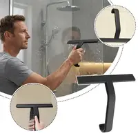 ที่ปาดน้ำซิลิโคนสำหรับห้องน้ำ กระจกห้องอาบน้ำ ที่ปาดน้ำกระจกหน้าต่าง ที่ขูดกระจกแบบด้าน ที่ขูดน้ำในห้องอาบน้ำ อุปกรณ์ทำความสะอาดกระจกรถยนต์ในครัวเรือน 2