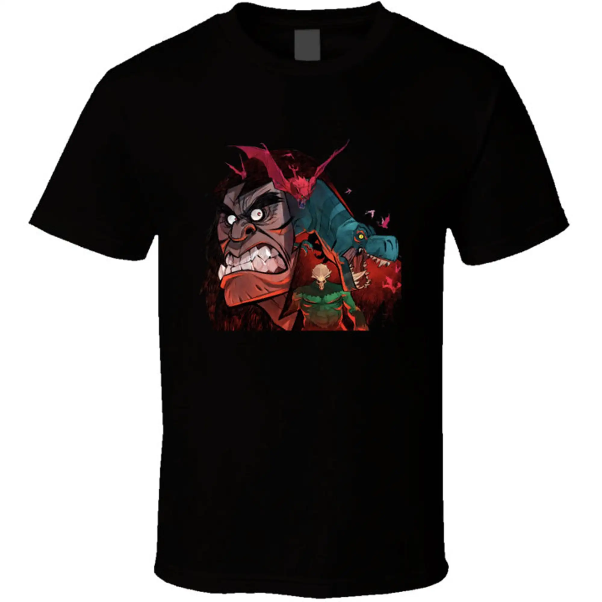 Genndy Tartakovsky Primal Spear Fang T Shirt Maniche Lunghe O Corte