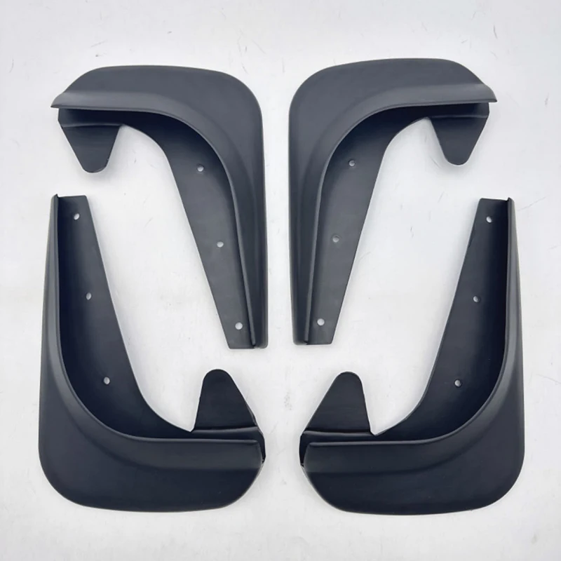 Car Tire Fender 4pcs Set Universal Front Rear Wheel Mud Flaps Splash Guards with Screw Automobile Protector Accessories