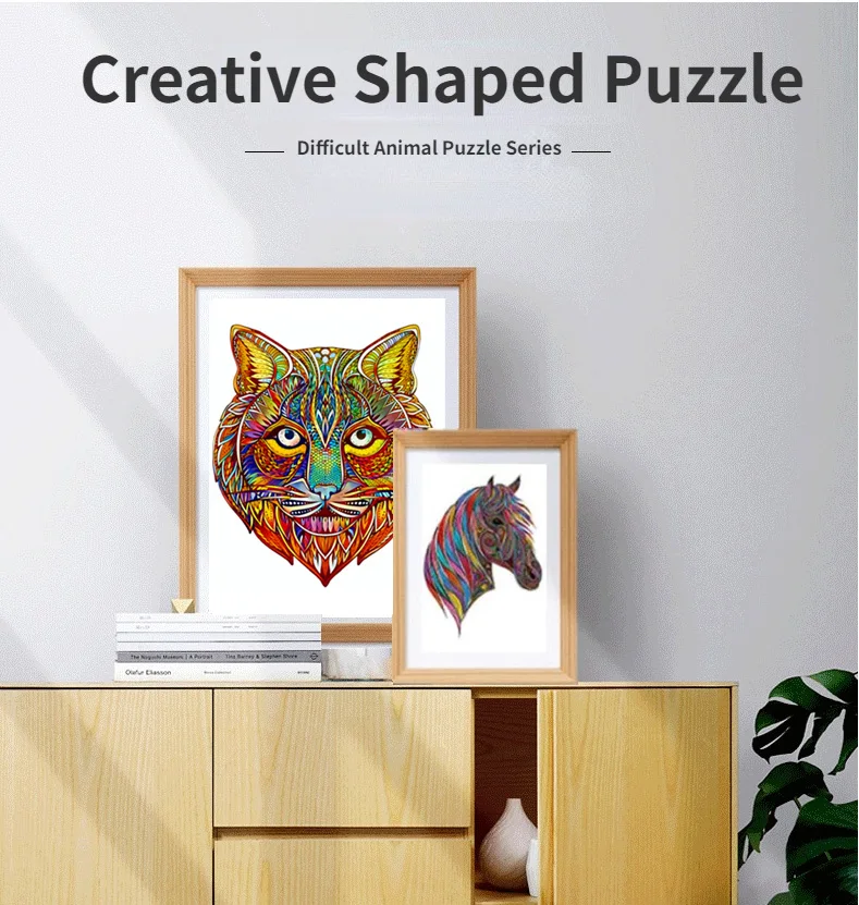 Unique Shape Animal Wooden Puzzle White-headed Owl Puzzle 3D Wood DIY Crafts Shaped Christmas Gift Wooden Jigsaw Puzzle Gifts 6