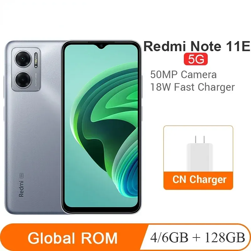 Global ROM Xiaomi Redmi Note 11E 4GB 6GB/8GB 128GB 5G Smartphone 5000mAh 18W Charge Dimensity 700 50MP Camera 90Hz Display