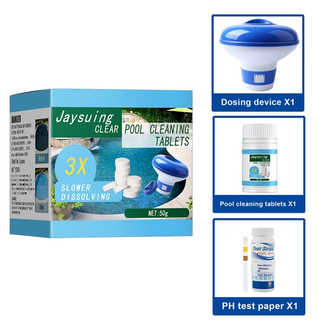 50/100 G Úszómedence Vegyi Úszó Klór -Bróm Tabletták Adagoló Applikátor Gyógyfürdő -Készletek - Image 6