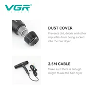 VGR Sèche-cheveux professionnel puissant Moteur sans balais amélioré 110 000 tr/min Souffleur Promotion Convient aux salons de coiffure à domicile Sèche-cheveux ionique V-469 5