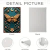 Vintage Metal Moth & Floral 2D Tin Wall Art - 7.87x11.81 1