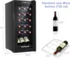 18 Bottle Wine Fridge, Freestanding Compressor Wine Cooler Refrigerator, Beverage Wine Chiller with Digital Temperature Control 6