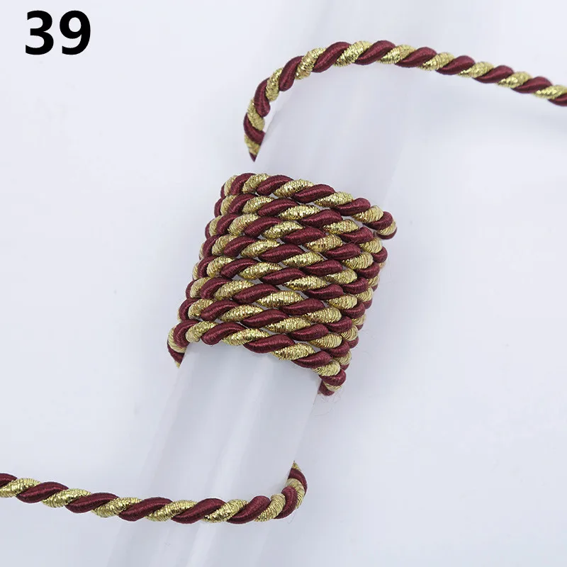 5m 3mm Three-Strand Colorful Polypropylene Rope for Rustic Home Decor & DIY Projects