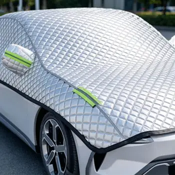 Copertura per auto ispessita impermeabile per tutte le stagioni con strisce riflettenti antivento universale per berlina e SUV