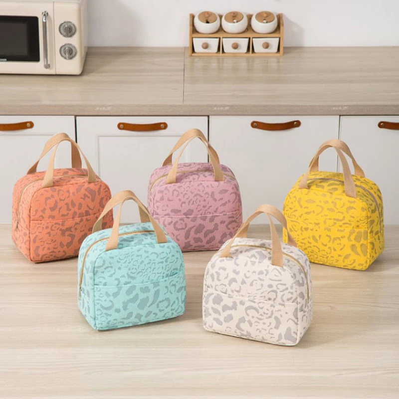 Ink Pattern Lunch Bags For Women Insulation Bento Pack Aluminum Foil Rice Bag Meal Pack Ice Student Bento Lunch Bags