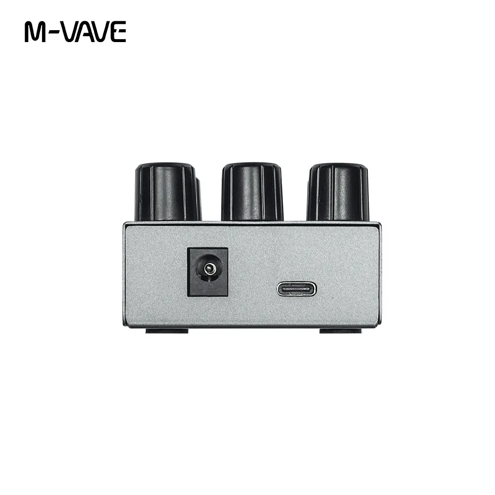 M-WAVE MINI EFX ギターエフェクター M-vave-mini-efxマルチペダル効果、4つのオーバードライブ効果