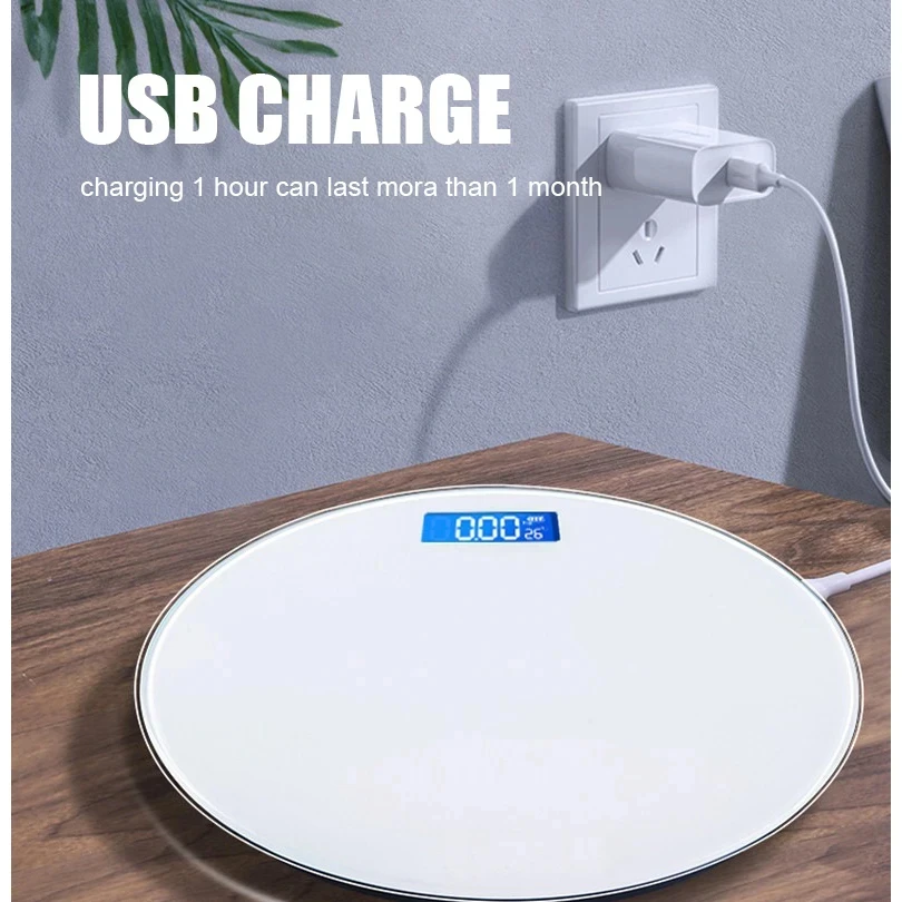 Digital Smart Bathroom Body Weight Scale With Led Display_voghion.com
