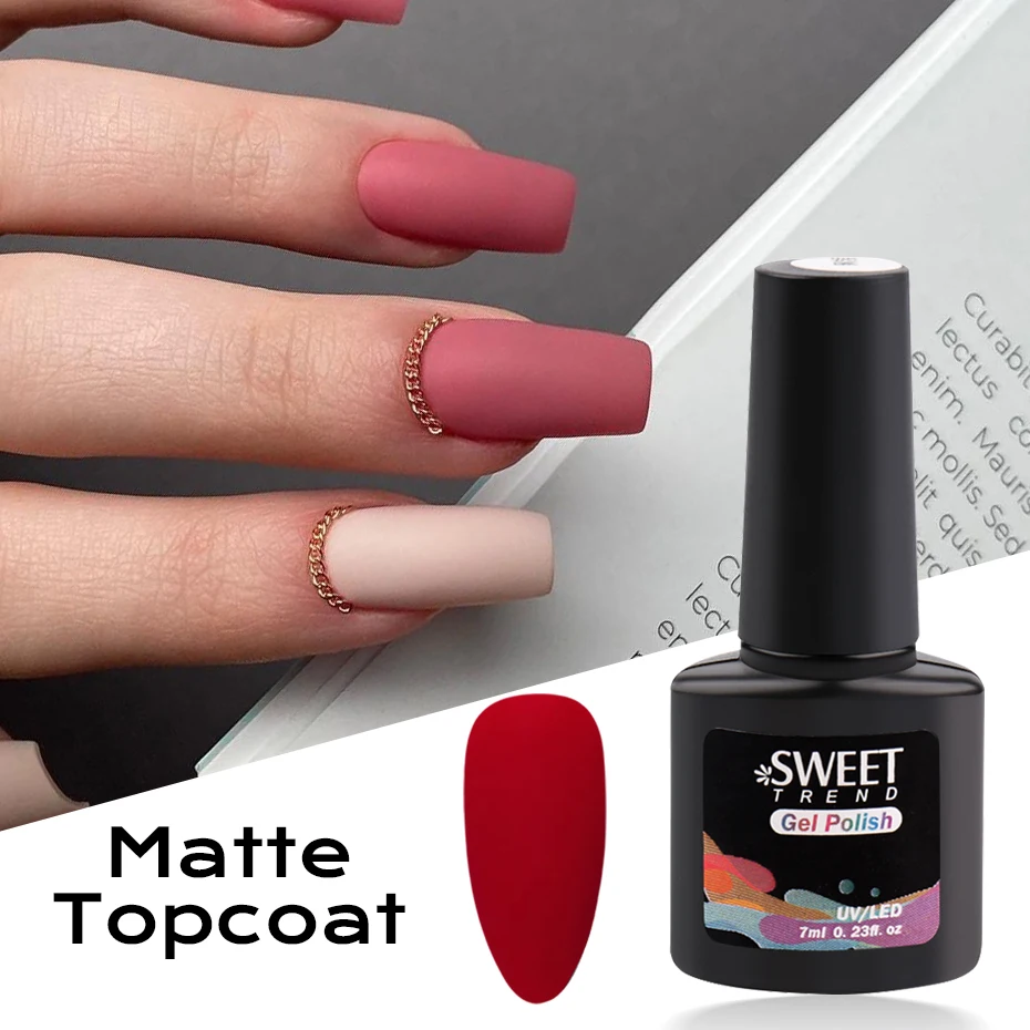 Matte Top Coat Base Coat Gel Nail Polish Protected Surface No Wipe Semi Permanent Soak Off UV Hybrid Varnishes Manicure Supplies gel nail polish gel nail varnish