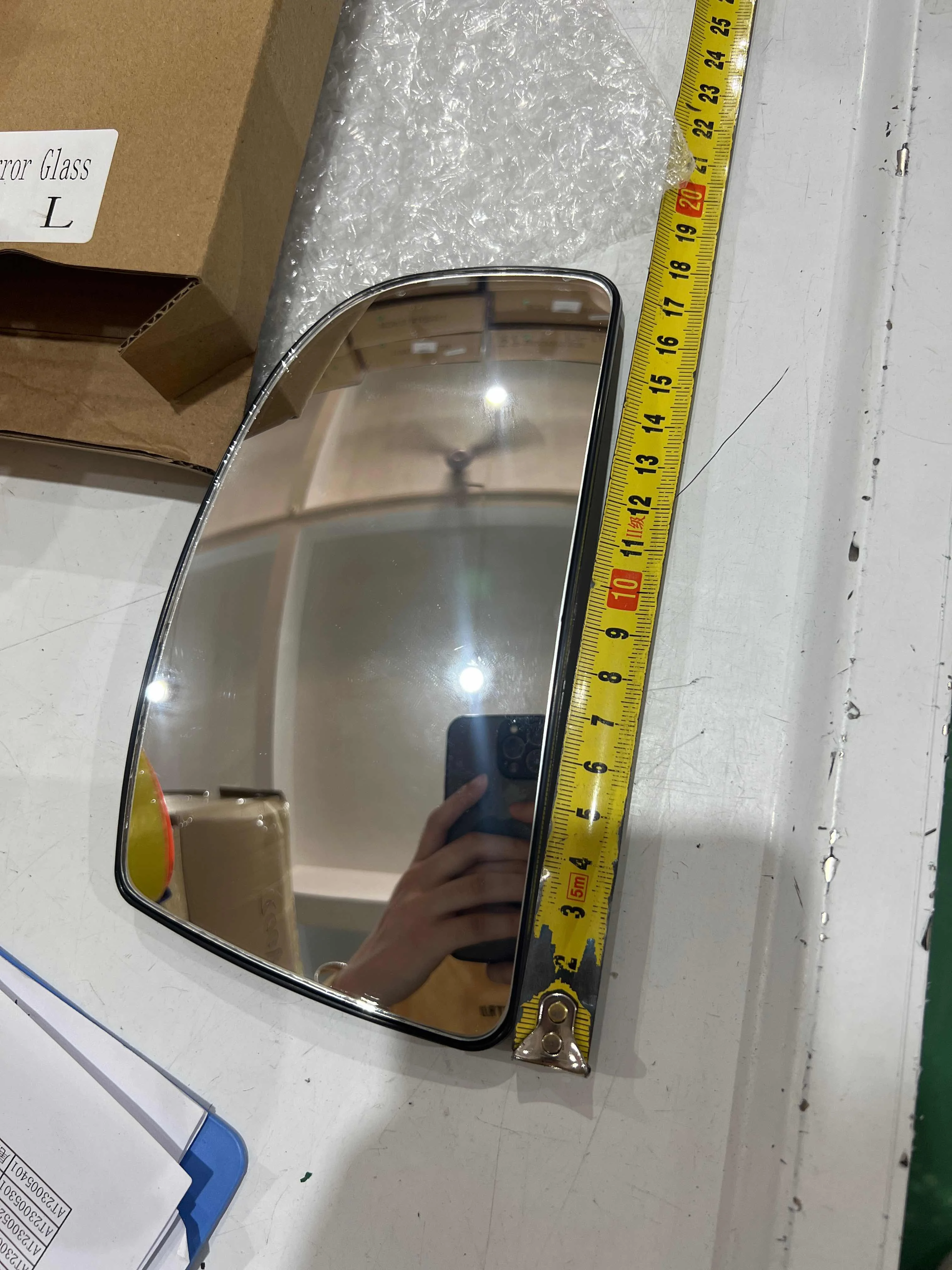 KYYET Specchietto retrovisore inferiore Transit MK8 2014-2020 con piastra di supporto lato sinistro
