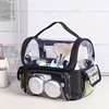 Professional Makeup Brush Holder - Large Clear Waterproof Cosmetic Organizer Bag with Adjustable Strap and Dividers for Easy Acc 2