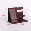 Wooden Bedside Wood Phone Docking Station Holder Wallet Stand Multifunctional Watch Storage Rack Home Desktop Decoration 6